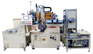 Dong Il 15-ton 2-die automatic rolling machine with a 3-axis servo loader and part feeder